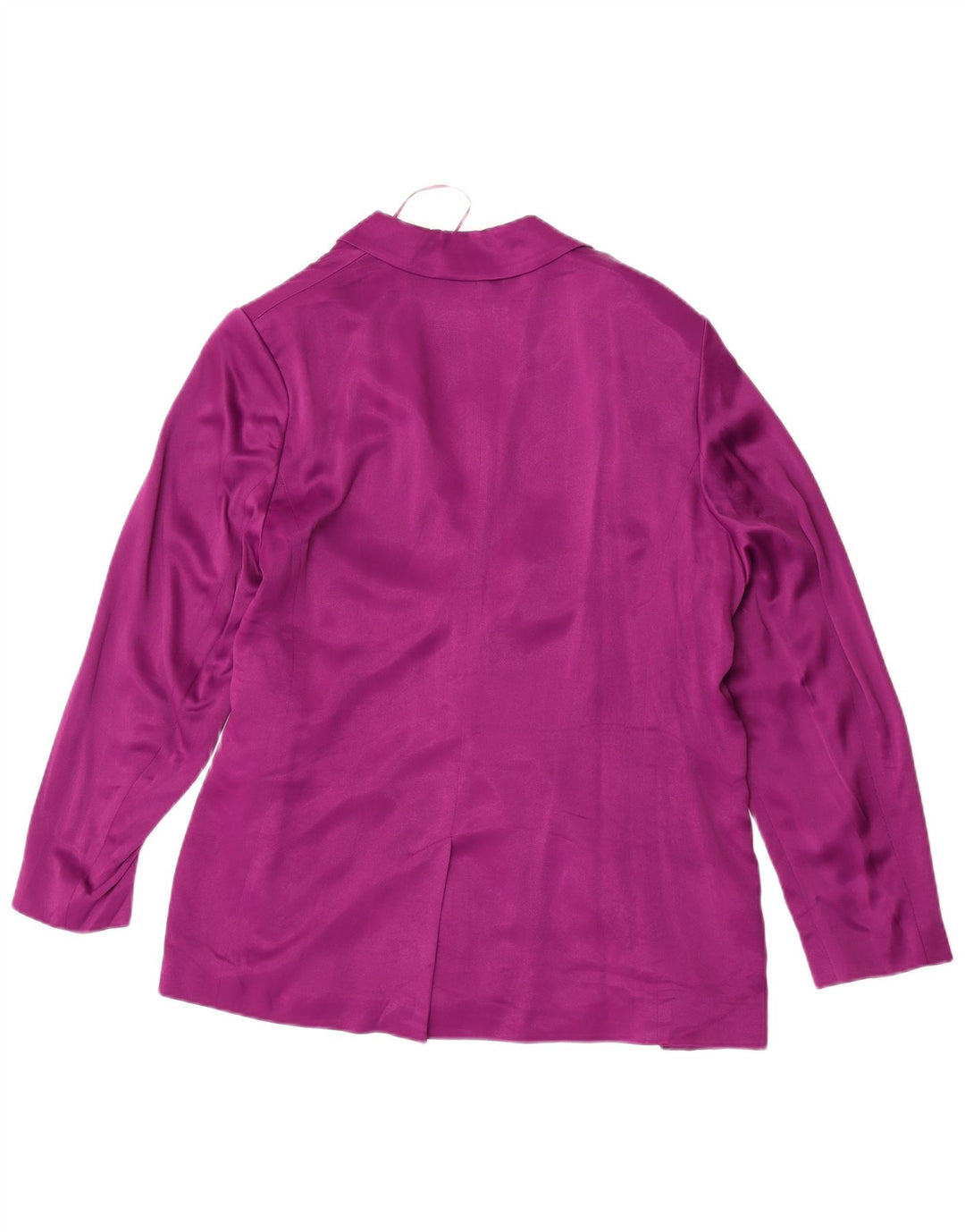 Marks & Spencer Womens 1 Button Blazer Jacket UK 16 Large Purple Viscose