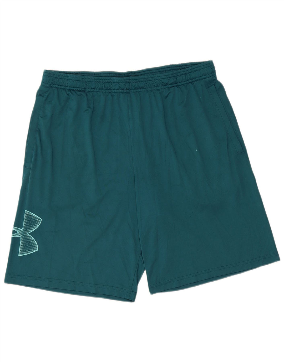 UNDER ARMOUR Mens Heat Gear Graphic Sport Shorts XL  Blue