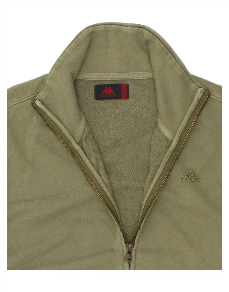 KAPPA Mens Tracksuit Top Jacket Large Green Cotton | Vintage Kappa | Thrift | Second-Hand Kappa | Used Clothing | Messina Hembry 