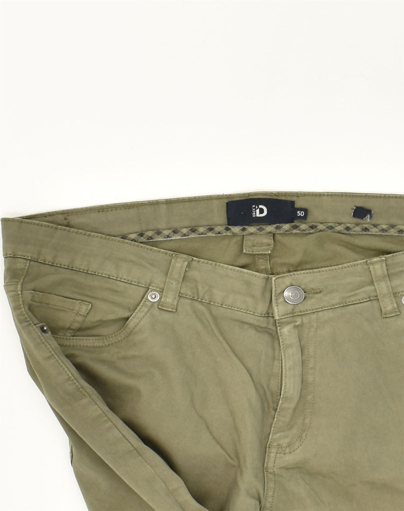 DACK'S Mens Slim Casual Trousers IT 50 Large W34 L34 Khaki Cotton | Vintage Dack's | Thrift | Second-Hand Dack's | Used Clothing | Messina Hembry 