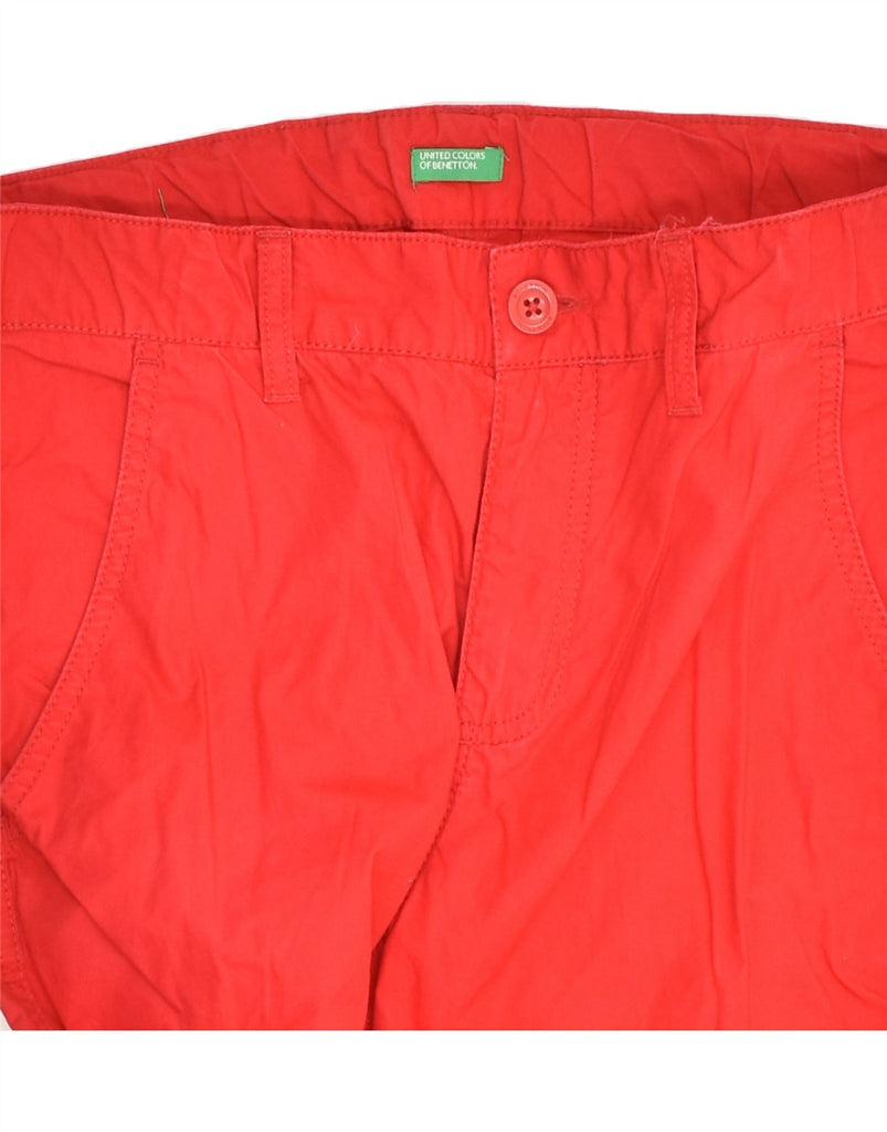 BENETTON Womens Chino Shorts W31 Medium Red | Vintage Benetton | Thrift | Second-Hand Benetton | Used Clothing | Messina Hembry 