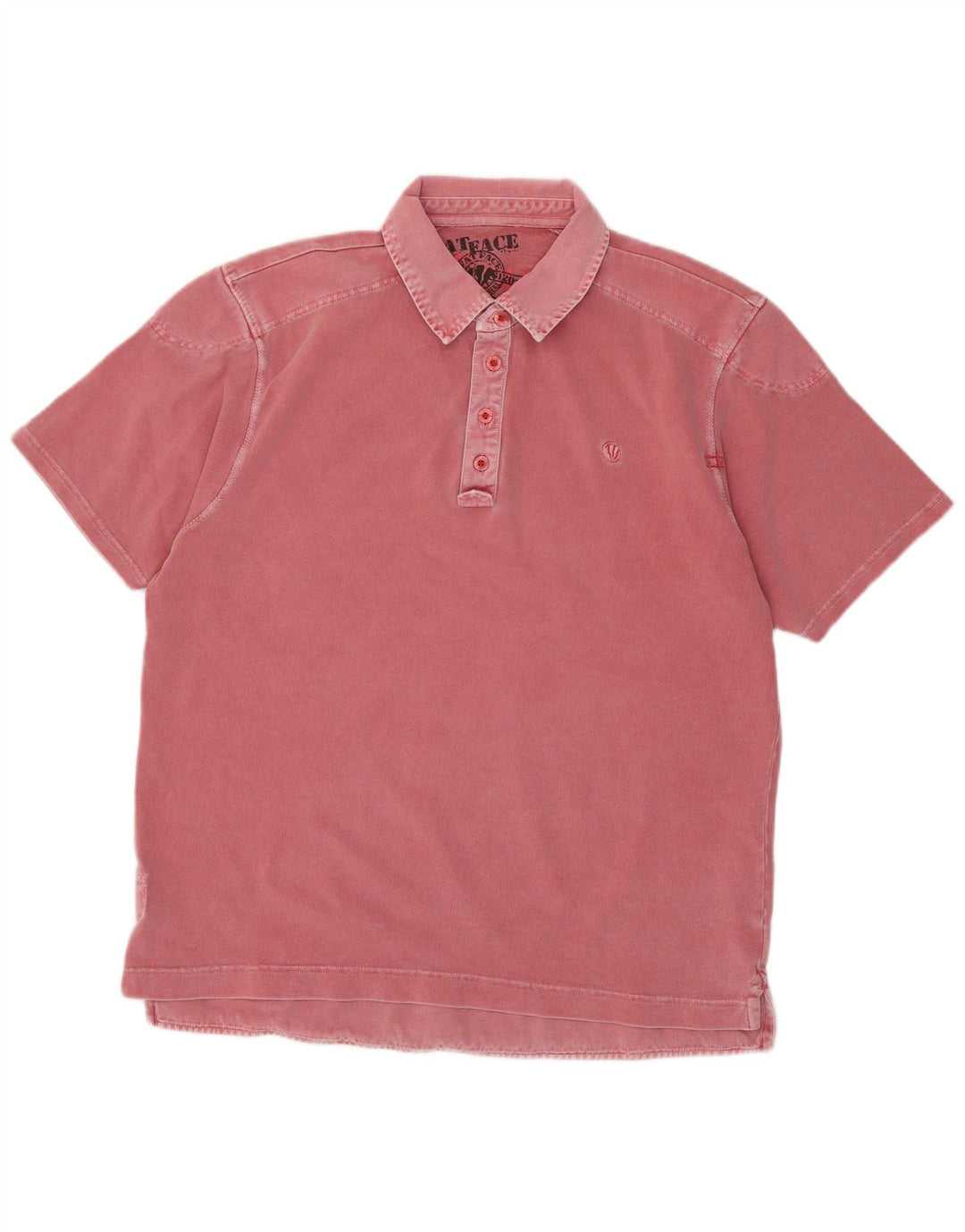 FAT FACE Mens Polo Shirt Medium Pink