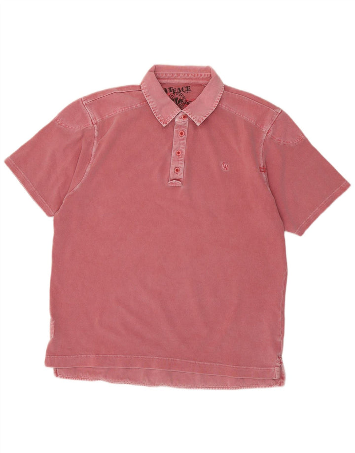 FAT FACE Mens Polo Shirt Medium Pink