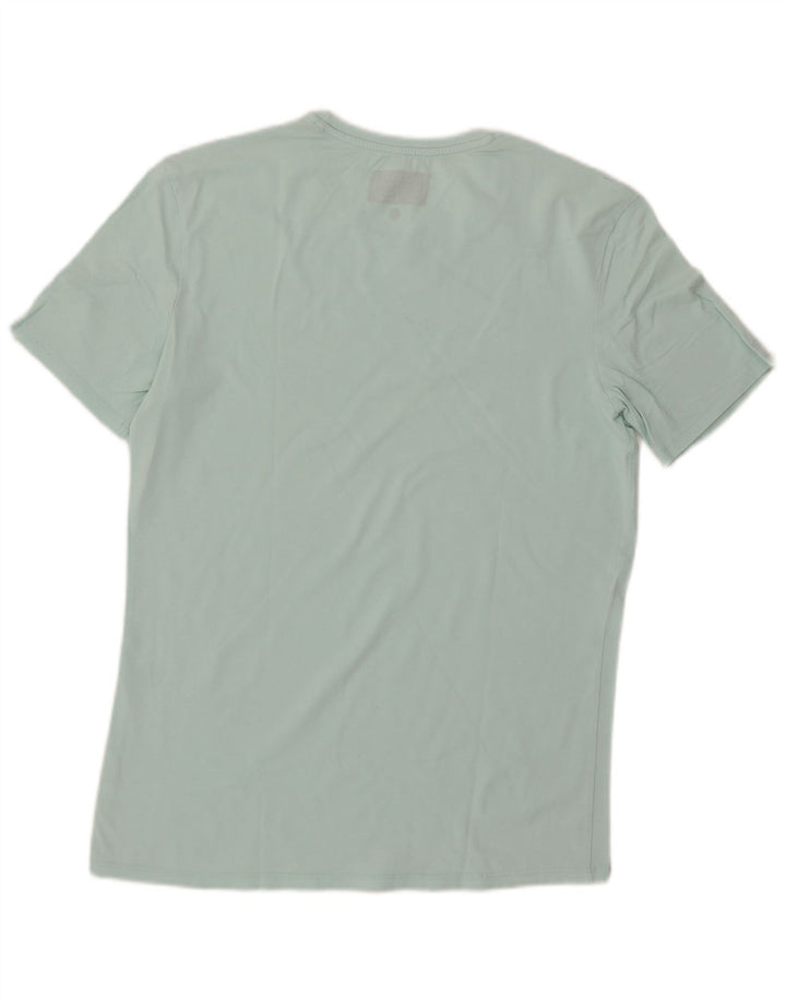 Guess Mens Extra Slim Graphic T-Shirt Top Large Blue
