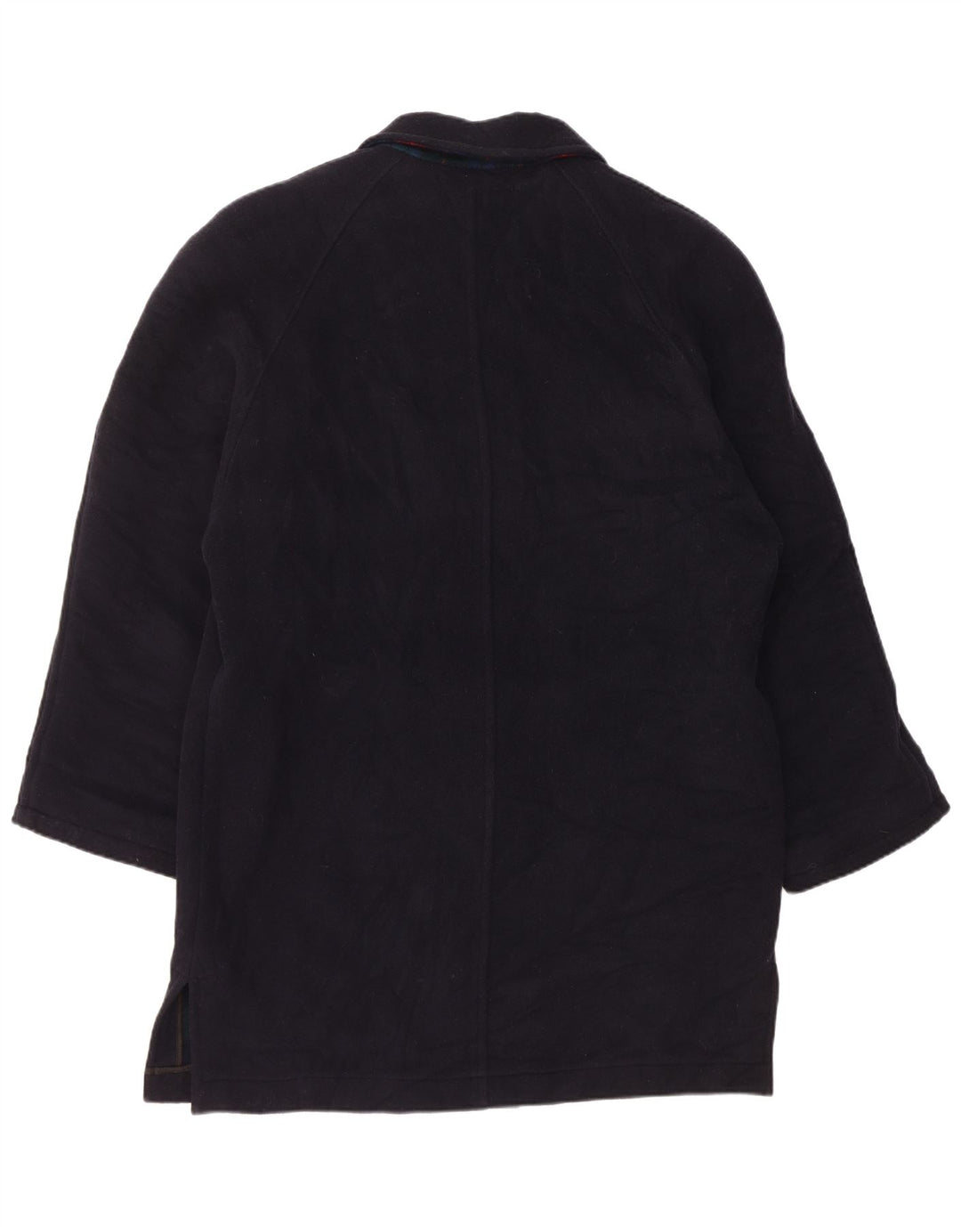 PIERRE CARDIN Mens Overcoat UK 40 Large Navy Blue Cashmere