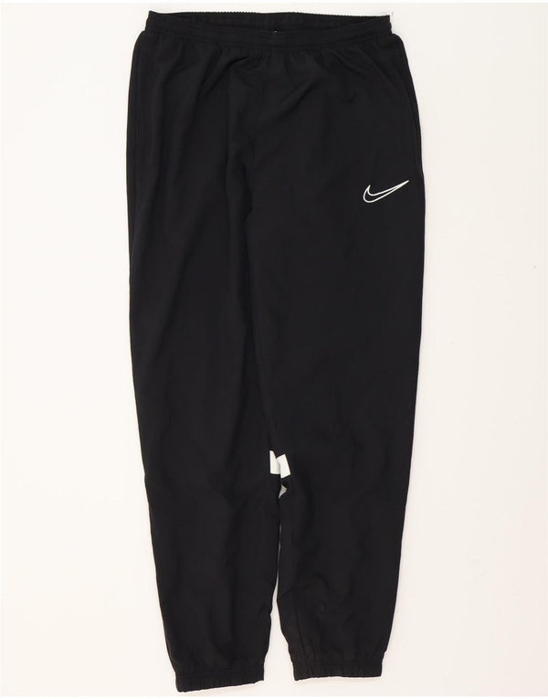 NIKE Mens Dri Fit Tracksuit Trousers Joggers Medium Black Colourblock