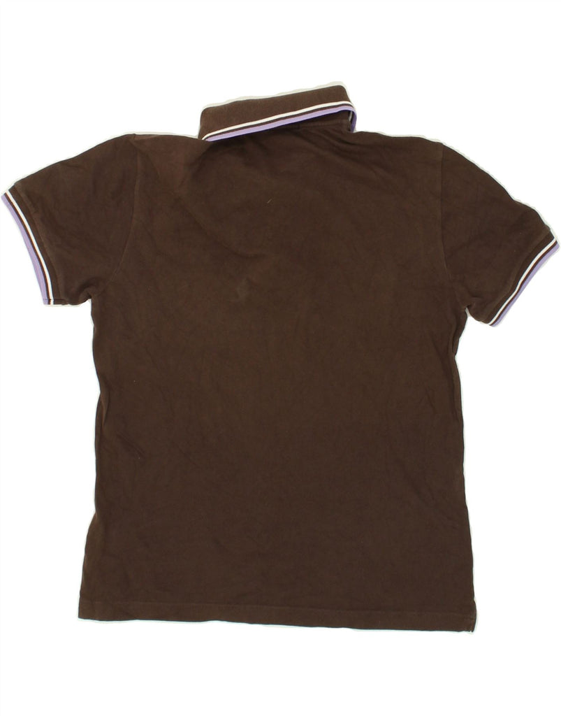 FRED PERRY Mens Light and Stretch Polo Shirt Small Brown Cotton Vintage Fred Perry and Second-Hand Fred Perry from Messina Hembry 