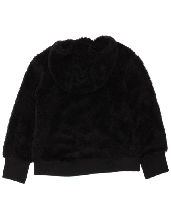 Nike Boys Standard Graphic Zip Neck Fleece Jumper 6-7 Years XS Black