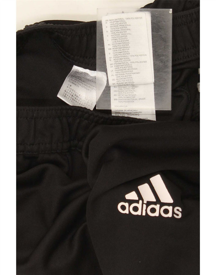 Adidas Womens Tracksuit Trousers UK 12 Medium Black Polyester