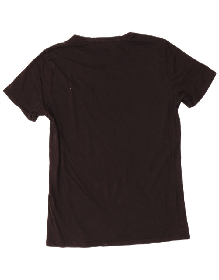 Diesel Mens T-Shirt Top Large Black Cotton