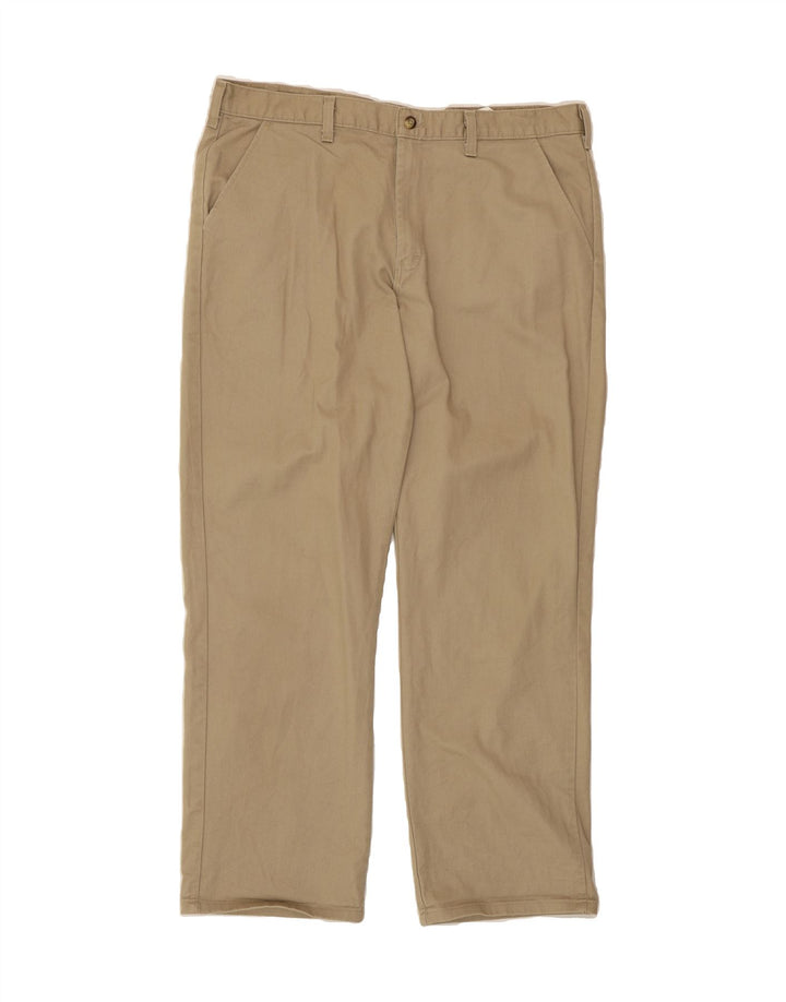 DICKIES Mens Straight Chino Trousers W38 L32 Beige Cotton Vintage Dickies and Second-Hand Dickies from Messina Hembry 