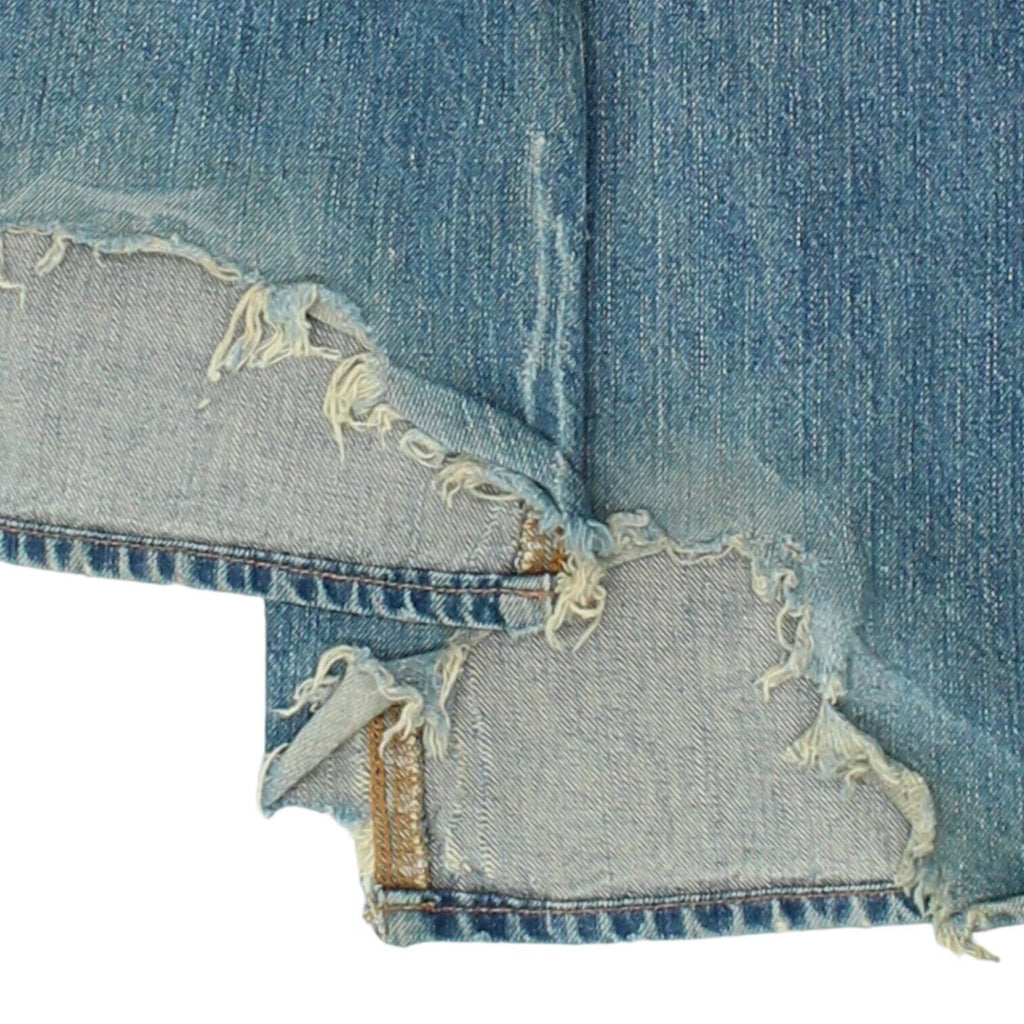 Versace Mens Blue Distressed Jeans | Vintage Luxury High End Designer Denim VTG | Vintage Messina Hembry | Thrift | Second-Hand Messina Hembry | Used Clothing | Messina Hembry 