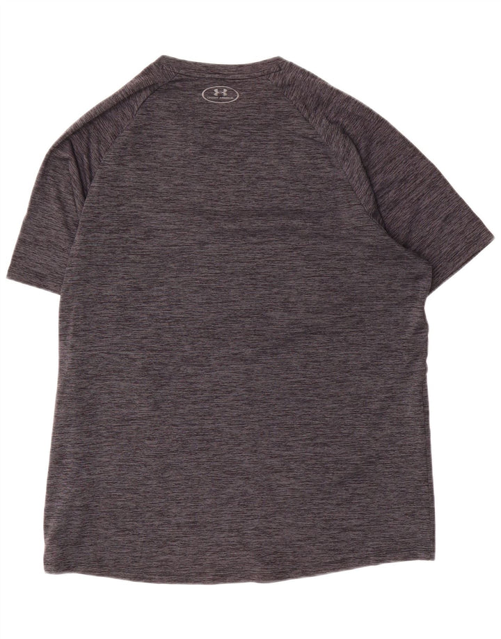 Under Armour Mens Graphic T-Shirt Top Large Grey Flecked Polyester