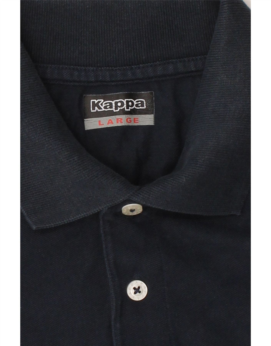 KAPPA Mens Polo Shirt Large Navy Blue Cotton Vintage Kappa and Second-Hand Kappa from Messina Hembry 