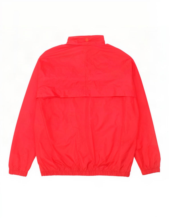 Champion Boys Hooded Rain Jacket 7-8 Years Small Red