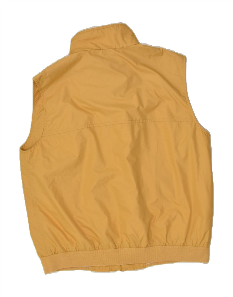 MARINA YACHTING Mens Sleeveless Bomber Jacket IT 50 Large Yellow Polyester | Vintage Marina Yachting | Thrift | Second-Hand Marina Yachting | Used Clothing | Messina Hembry 