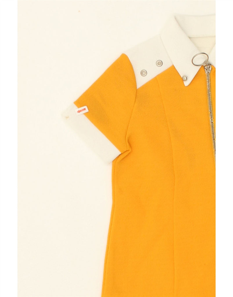 VINTAGE Girls Polo Dress 2-3 Years Yellow Colourblock Synthetic | Vintage Vintage | Thrift | Second-Hand Vintage | Used Clothing | Messina Hembry 