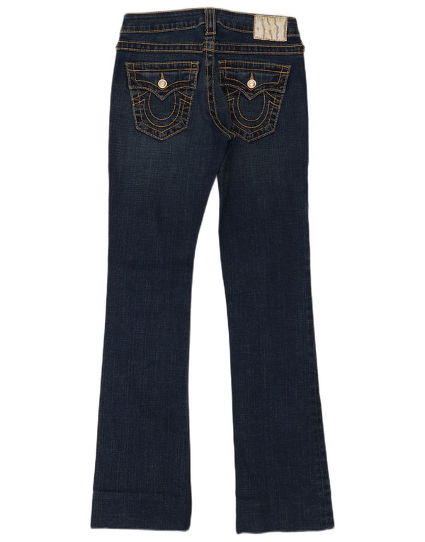 True Religion Womens Bootcut Jeans W25 L31 Blue Cotton