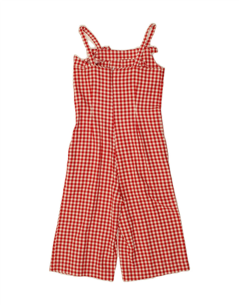 VINTAGE Girls Playsuit 9-10 Years Red Gingham Cotton | Vintage Vintage | Thrift | Second-Hand Vintage | Used Clothing | Messina Hembry 