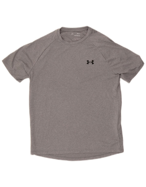 Under Armour Mens T-Shirt Top Small Grey Polyester