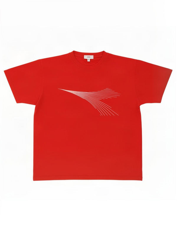 Diadora Womens Graphic T-Shirt Top UK 16 Large Red Cotton