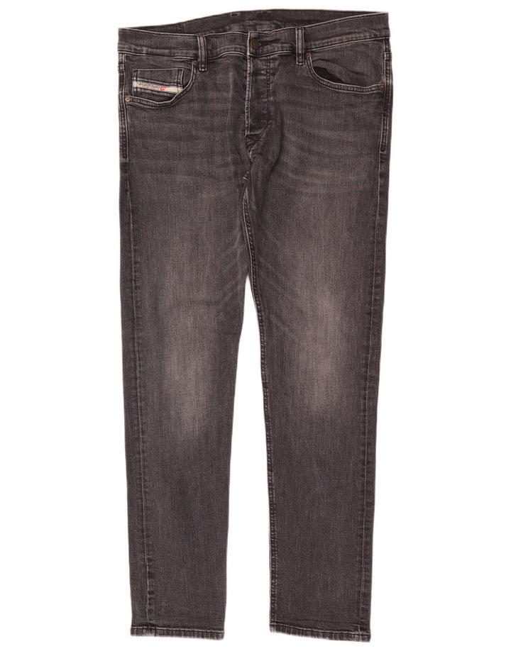 Diesel Mens Slim Jeans W34 L33 Grey Cotton