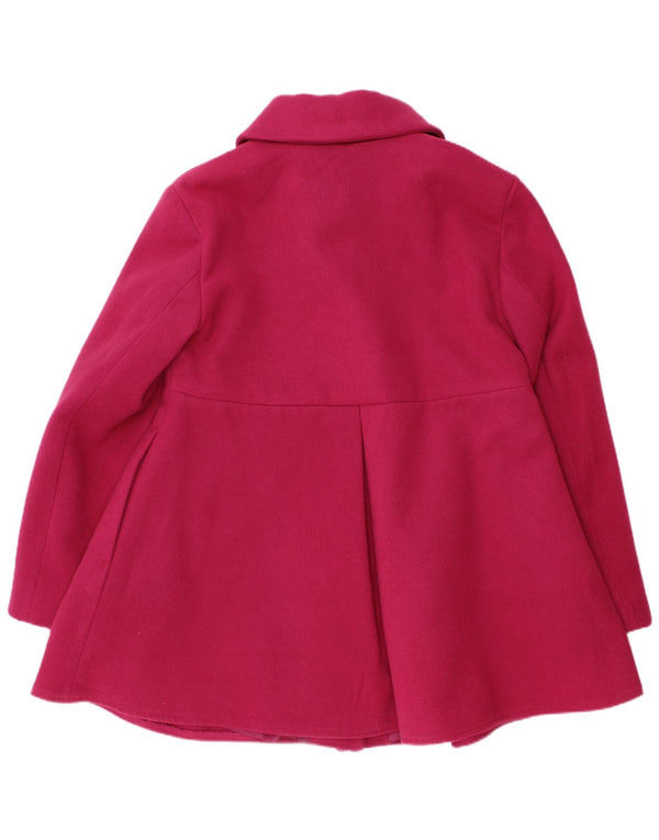 Monsoon Girls Overcoat 7-8 Years Pink Polyester