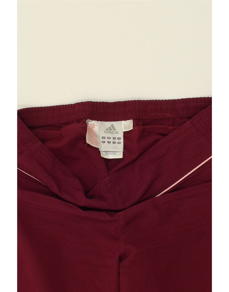 ADIDAS Boys Tracksuit Trousers 15-16 Years Burgundy Polyester | Vintage Adidas | Thrift | Second-Hand Adidas | Used Clothing | Messina Hembry 