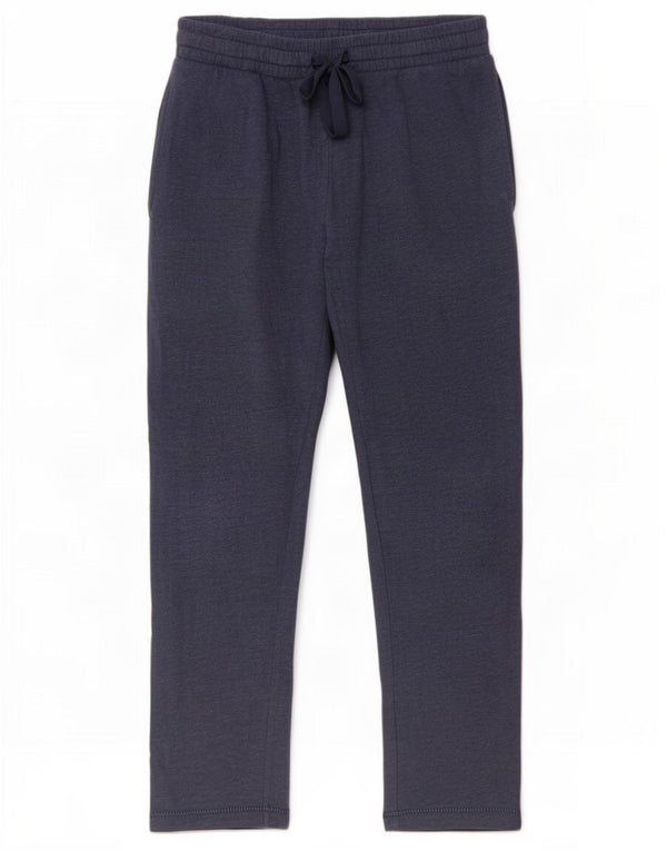 Marks & Spencer Mens Tracksuit Trousers Small Navy Blue Cotton