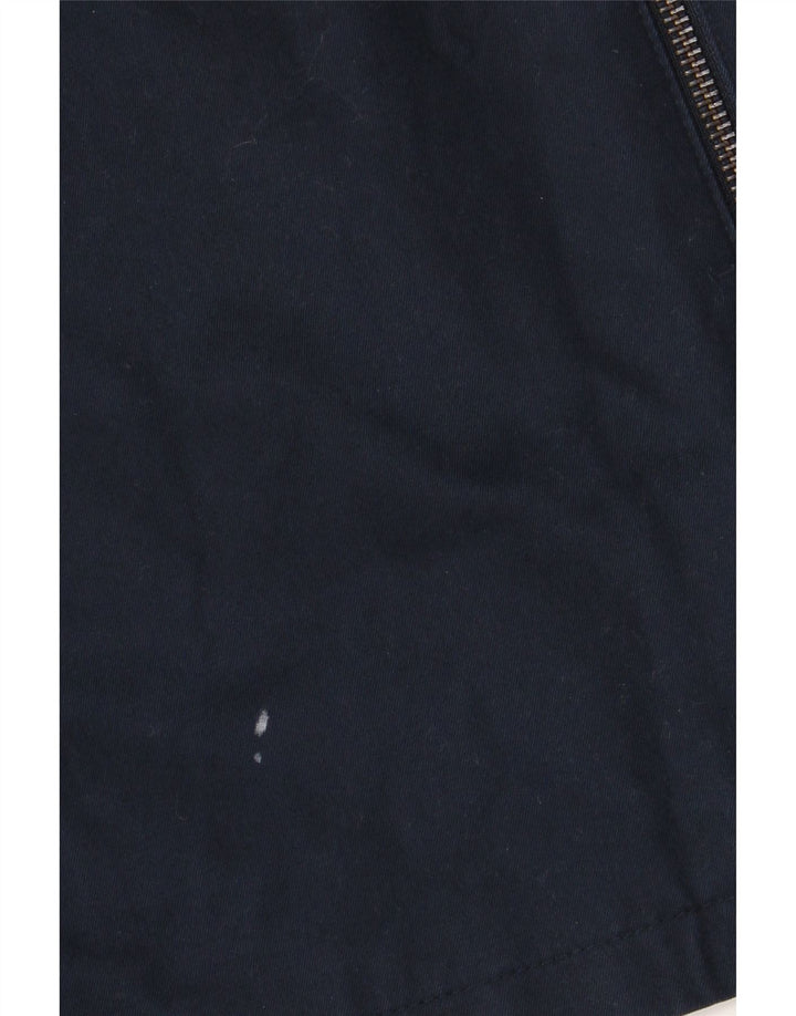 Marks & Spencer Mens Autograph Bomber Jacket UK 42 XL Navy Blue Cotton