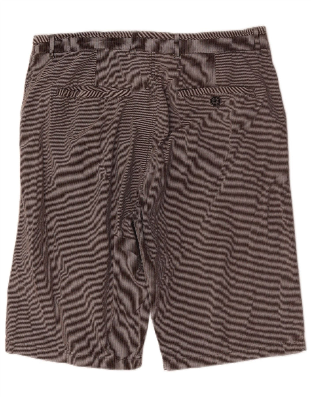 Ted Baker Mens Chino Shorts W36 Large Grey Pinstripe Cotton