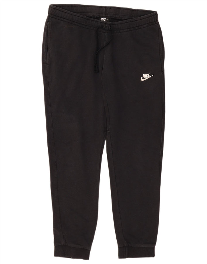 NIKE Mens Tracksuit Trousers Joggers Large  Black Cotton
