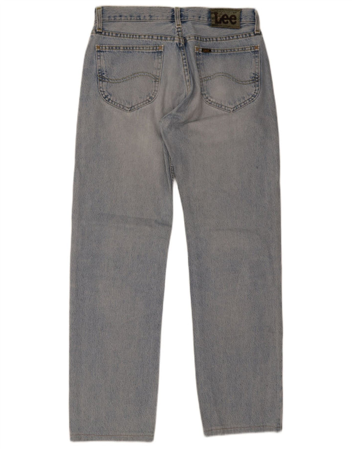 Lee Mens Straight Jeans W33 L34 Blue Cotton