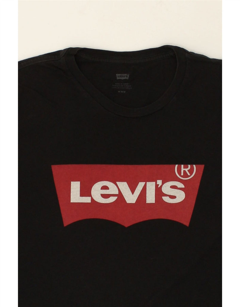 LEVI'S Mens Graphic T-Shirt Top Medium Black Cotton | Vintage Levi's | Thrift | Second-Hand Levi's | Used Clothing | Messina Hembry 