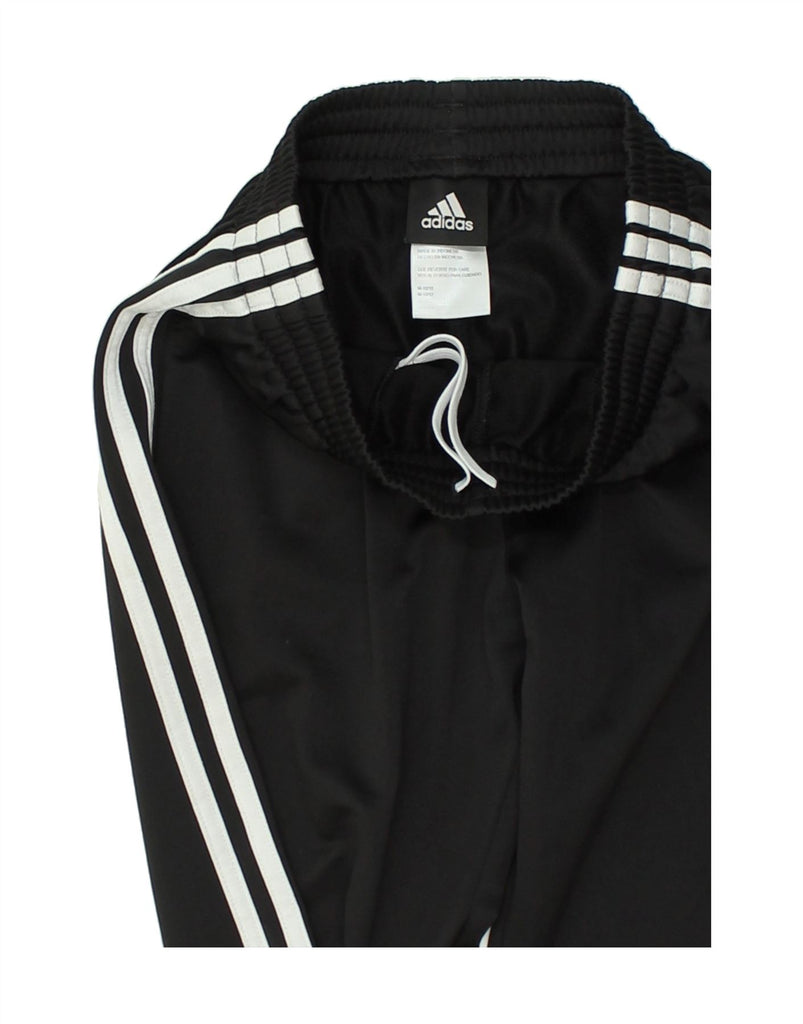 ADIDAS Girls Tracksuit Trousers 10-11 Years Medium  Black Polyester | Vintage Adidas | Thrift | Second-Hand Adidas | Used Clothing | Messina Hembry 