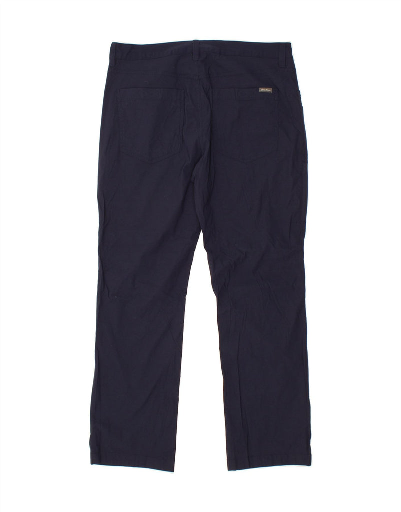 EDDIE BAUER Mens Straight Casual Trousers W34 L30 Navy Blue Nylon Vintage Eddie Bauer and Second-Hand Eddie Bauer from Messina Hembry 