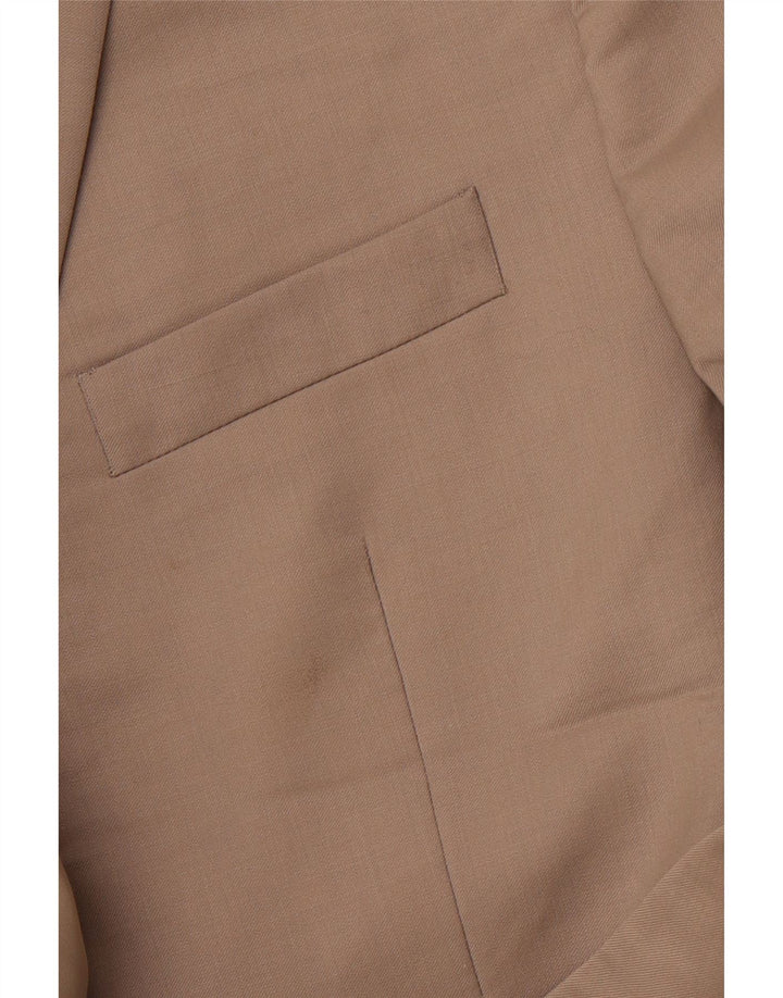 RALPH LAUREN Mens 2 Button Blazer Jacket UK 44 2XL Beige Wool