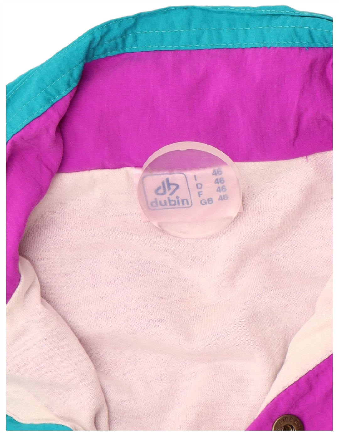 Dubin Mens Pullover Tracksuit Top Jacket Large Purple Colourblock Polyamide