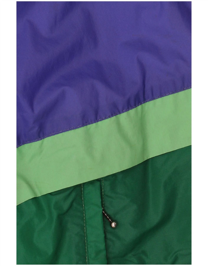 K-WAY Mens Windbreaker Jacket UK 38 Medium Purple Colourblock Polyamide