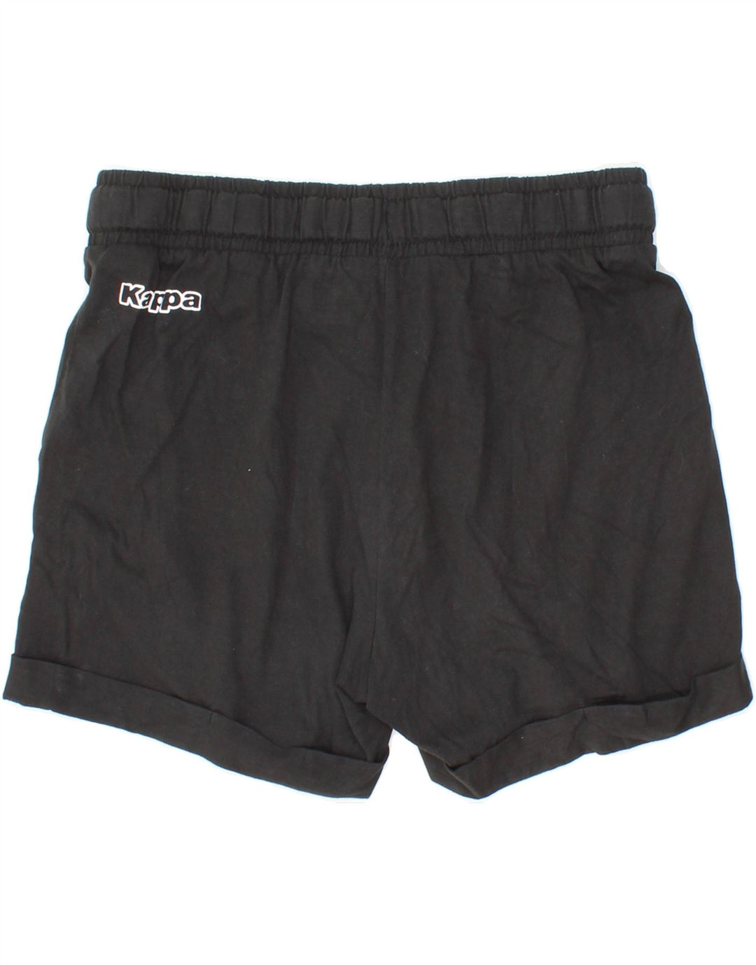 KAPPA Womens Sport Shorts UK 12 Medium Black Cotton Vintage Kappa and Second-Hand Kappa from Messina Hembry 