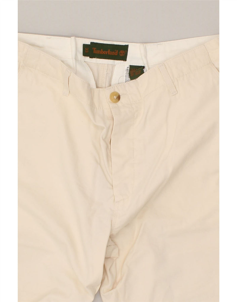 TIMBERLAND Mens Straight Chino Trousers W33 L26  Off White Cotton | Vintage Timberland | Thrift | Second-Hand Timberland | Used Clothing | Messina Hembry 