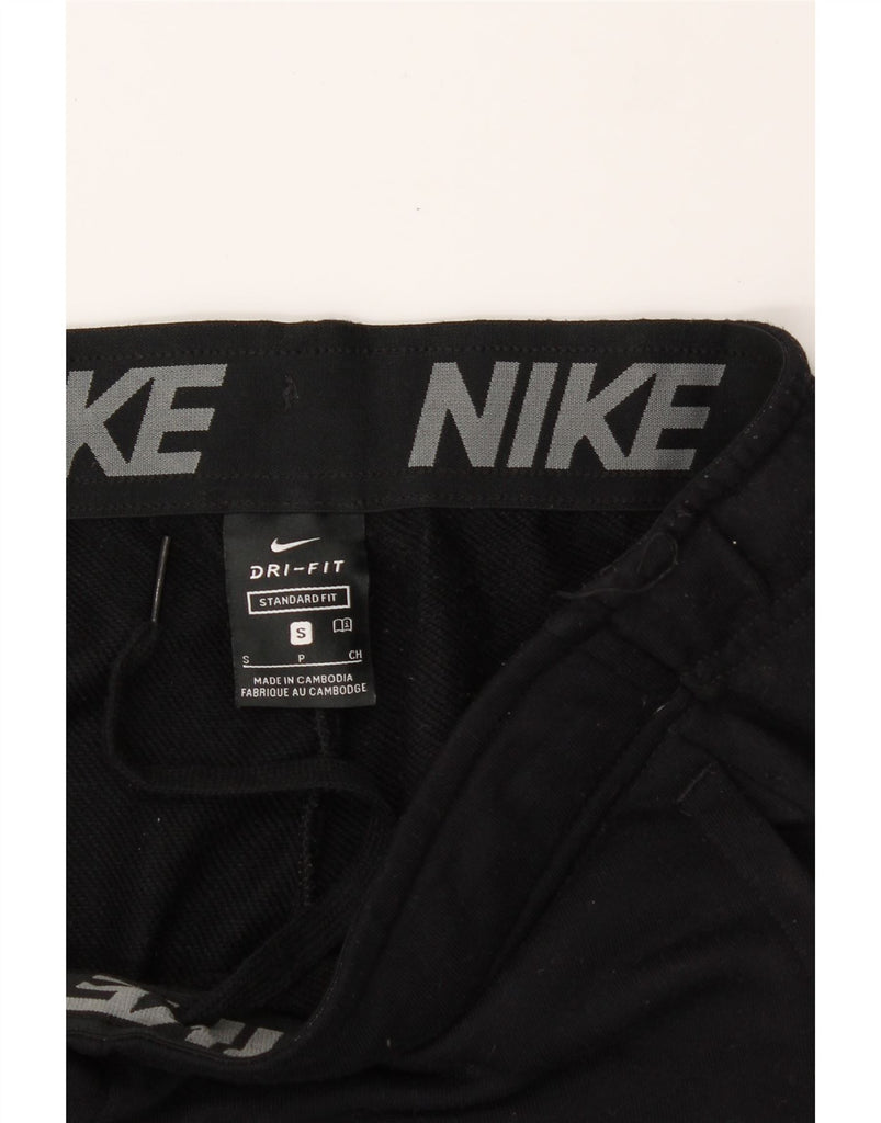 NIKE Mens Dri Fit Graphic Tracksuit Trousers Joggers Small  Black Vintage Nike and Second-Hand Nike from Messina Hembry 