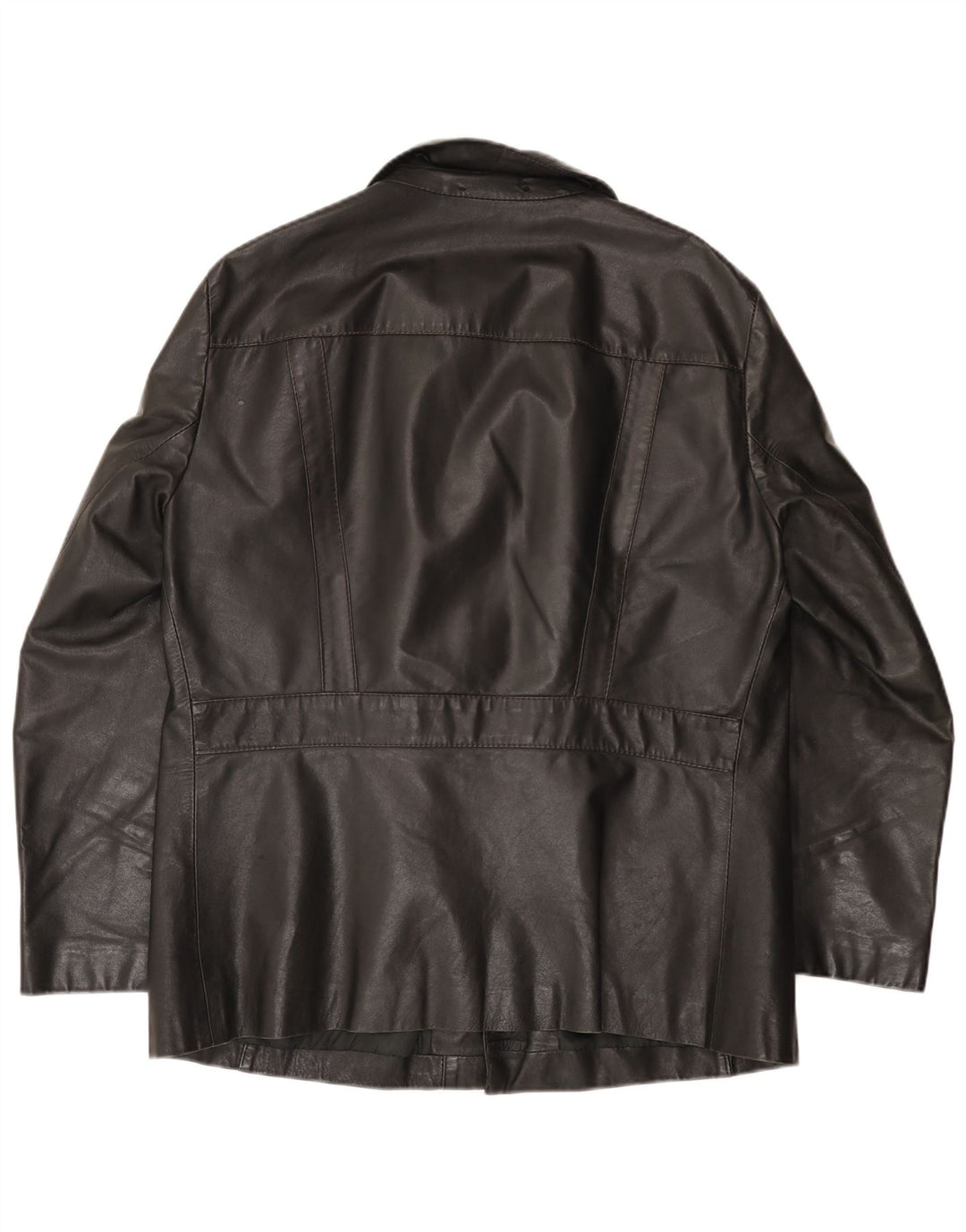 Zeiler Mens Leather Jacket UK 40 Large Black