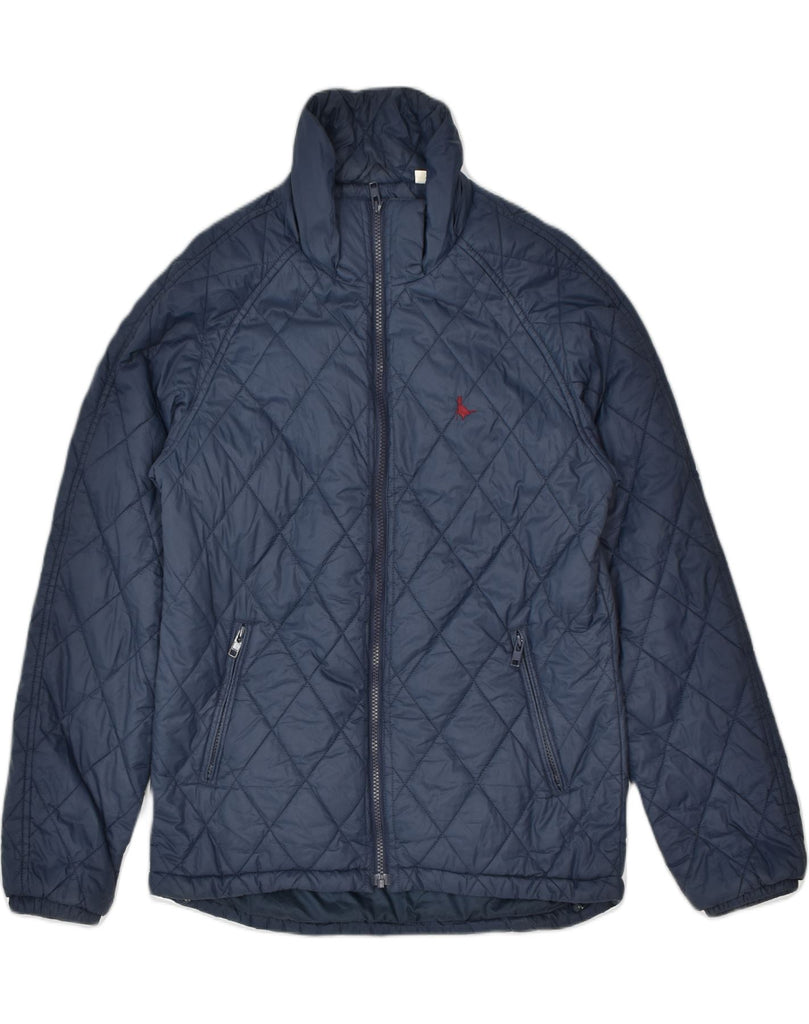 JACK WILLS Mens Quilted Jacket UK 36 Small Navy Blue Nylon | Vintage | Thrift | Second-Hand | Used Clothing | Messina Hembry 