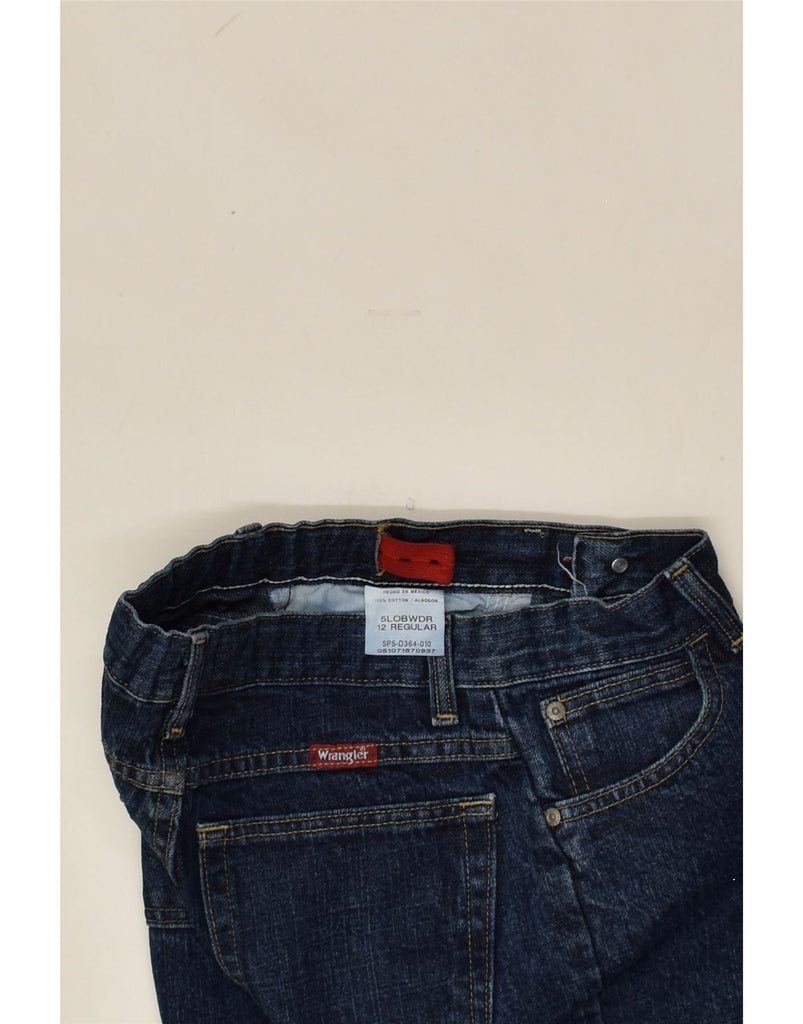 WRANGLER Boys Straight Jeans 11-12 Years W26 L24 Navy Blue Cotton | Vintage Wrangler | Thrift | Second-Hand Wrangler | Used Clothing | Messina Hembry 