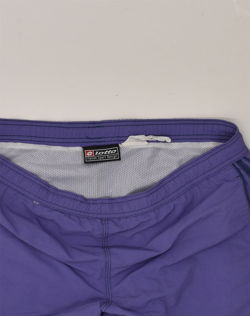 LOTTO Mens Sport Shorts Large Purple Polyester | Vintage Lotto | Thrift | Second-Hand Lotto | Used Clothing | Messina Hembry 