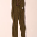 Adidas Womens Leggings UK 8 Small Khaki Cotton