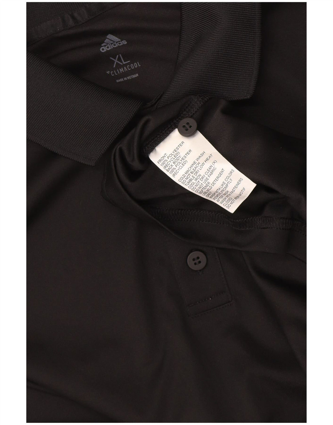 Adidas Mens Climacool Polo Shirt XL Black Polyester