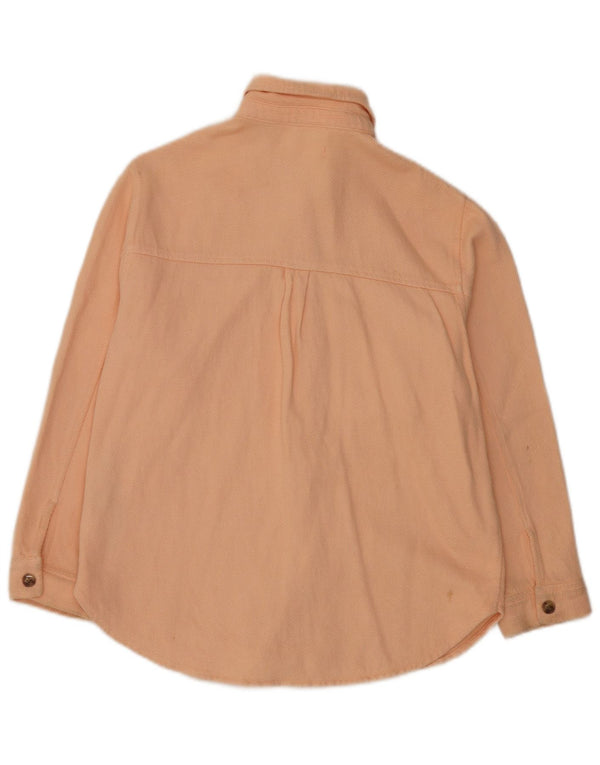 Zara Girls Overshirt Shirt 11-12 Years Pink Cotton