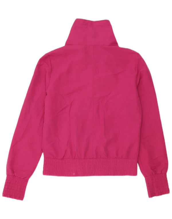Puma Womens Tracksuit Top Jacket UK 10 Small Pink Polyester
